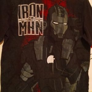 iron man youth t-shirt size lrg